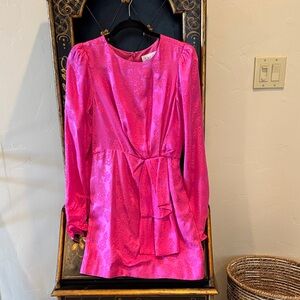 SALONI Pink Long Sleeve Dress